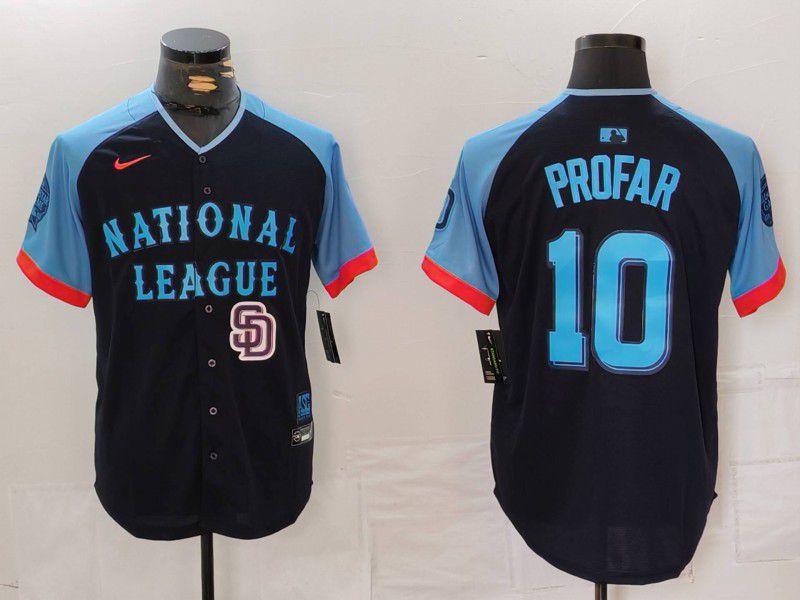 Men San Diego Padres #10 Profar Blue All star 2024 Nike MLB Jersey style 6->san diego padres->MLB Jersey